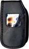 Ledertasche schwarz mit Grtelclip Samsung Q200
