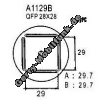 Ersatz Heiluftdse, quadratisch, 29,7mm  fr Aoyue 968 und 850C QFP 28x28