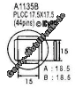 Ersatz Heißluftdüse, quadratisch, 18,5mm x 15 für Aoyue 968 und 850C PLCC 17,5x17,5