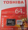 Speicherkarte 64GB Toshiba EXCERIA M302-EA MicroSDXC 64GB Class 10 UHS speed class 3 bis zu 90MB/s lesegeschwindigkeit mit Adapter fr SD Schchte ( ADP-HS02 ), 5 Jahre Toshiba Garantie