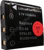 Akku Epson PhotoPC L-500V schwarz Daten: 1230mAh 3,7V LiIon 9,5mm ca 30g (Zubehörakku vom Markenhersteller)