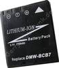 Akku PANASONIC LUMIX DMC-FX2 Daten: LiIon 7,2V 710mAh 5,9mm schwarz (Zubehrakku vom Markenhersteller)
