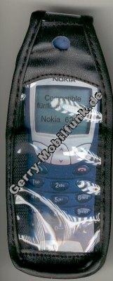 Ledertasche schwarz mit Grtelclip Motorola CD930