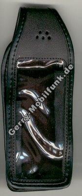 Ledertasche schwarz mit Grtelclip Motorola T2288 