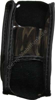 Ledertasche schwarz mit Grtelclip SonyEricsson S500