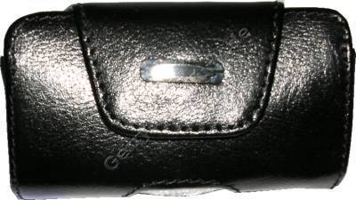 Ledertasche schwarz quer fr Samsung V200 Quertasche