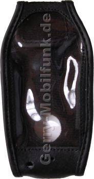 Ledertasche schwarz mit Grtelclip Nokia 6630