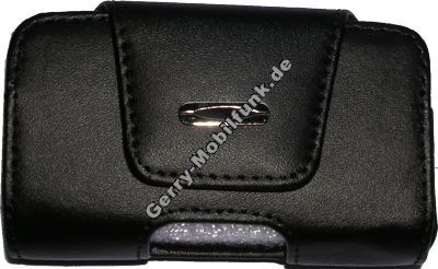 Ledertasche schwarz quer fr LG Chocolate Exklusive Quertasche