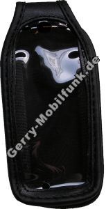 Ledertasche schwarz mit Grtelclip Motorola C390