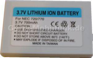 Akku NEC 770 (B6028) 700mAh Li-Ion 3,7V 5,4mm