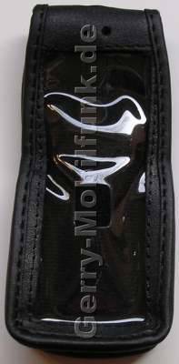 Ledertasche schwarz mit Grtelclip Nokia 6300