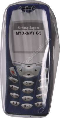 Kondomtasche für Sagem MyX-3 exclusiv invisible case transparent , unauffälliger und effektiver Schutz für Ihr Handy