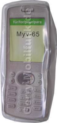 Kondomtasche für Sagem MyV-65 exclusiv invisible case transparent , unauffälliger und effektiver Schutz für Ihr Handy