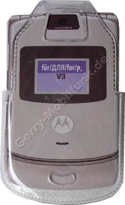 Kondomtasche für Motorola V3 exclusiv invisible case transparent , unauffälliger und effektiver Schutz für Ihr Handy