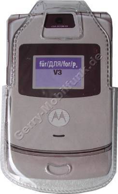 Kondomtasche fr Motorola V3 exclusiv invisible case transparent , unaufflliger und effektiver Schutz fr Ihr Handy