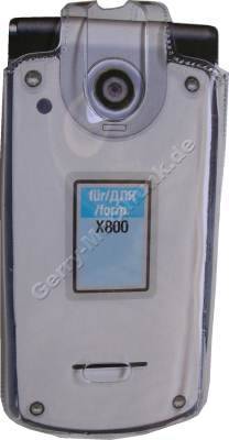 Kondomtasche für Panasonic X800 exclusiv invisible case transparent , unauffälliger und effektiver Schutz für Ihr Handy