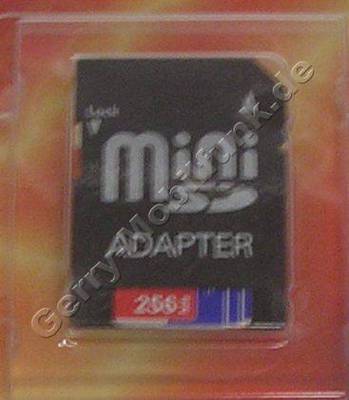 Mini Secure Digital 256MB Speicherkarte mit Adapter fr als normale SD-Karte