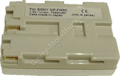 Akku SONY DCR-DVD201E Daten: LiIon 7,2V 1500mAh silber 20,5mm (Zubehrakku vom Markenhersteller)