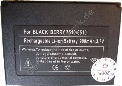 Akku fr RIM Blackberry 6280 LiIon 3,7V 900mAh 7,5mm dick ca.26g (Akku vom Markenhersteller, nicht original)