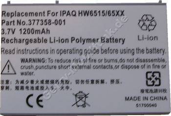 Akku fr HP Compaq iPaq hw6515 LiPolymer 3,6V 1200mAh (Akku vom Markenhersteller, nicht original)