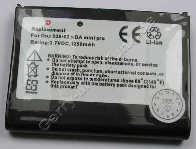 Akku fr Vodafone VDA Compact II Compact2 LiIon 3,7V 1250mAh 6,4mm dick ca. 25gramm (Akku vom Markenhersteller, nicht original)