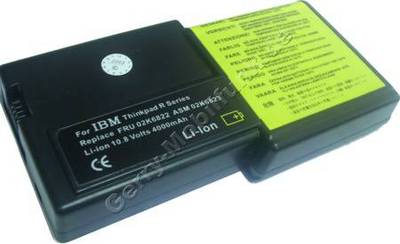 Notebook Akku fr IBM ThinkPad R31, Li-ion, 10,8 Volt, 4000mAh, schwarz (153,0 x 76,4 x 20,5mm ca.306g) Akku vom Markenhersteller(Ersetzt: 02K6821 02K6822 02K6824 02K6829 02K6830 02K6832)