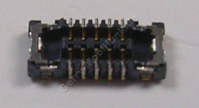10 Pol SMD Platinen Konnektor Nokia Lumia 925 original CONN BTB 2*5 F P0.4 TIKKU, 2x5 Pin Sockel vom Flexkabel für die Seitentasten